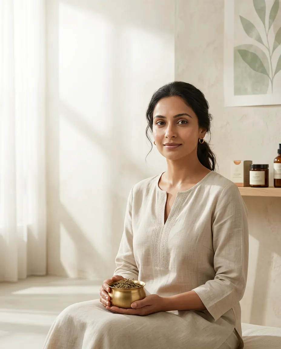 Ayurvedic oils and herbs , ancient healing roots