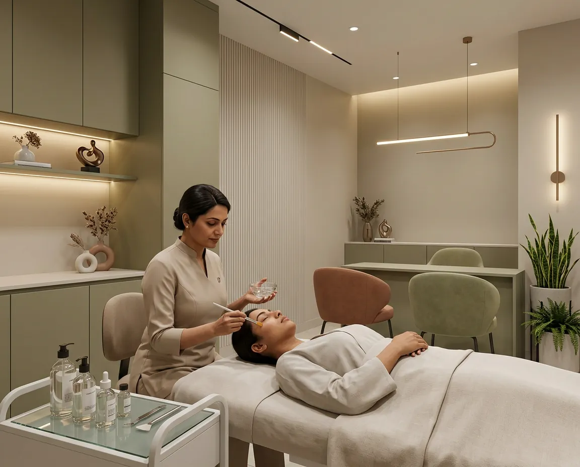 Chemical peel skin resurfacing treatment